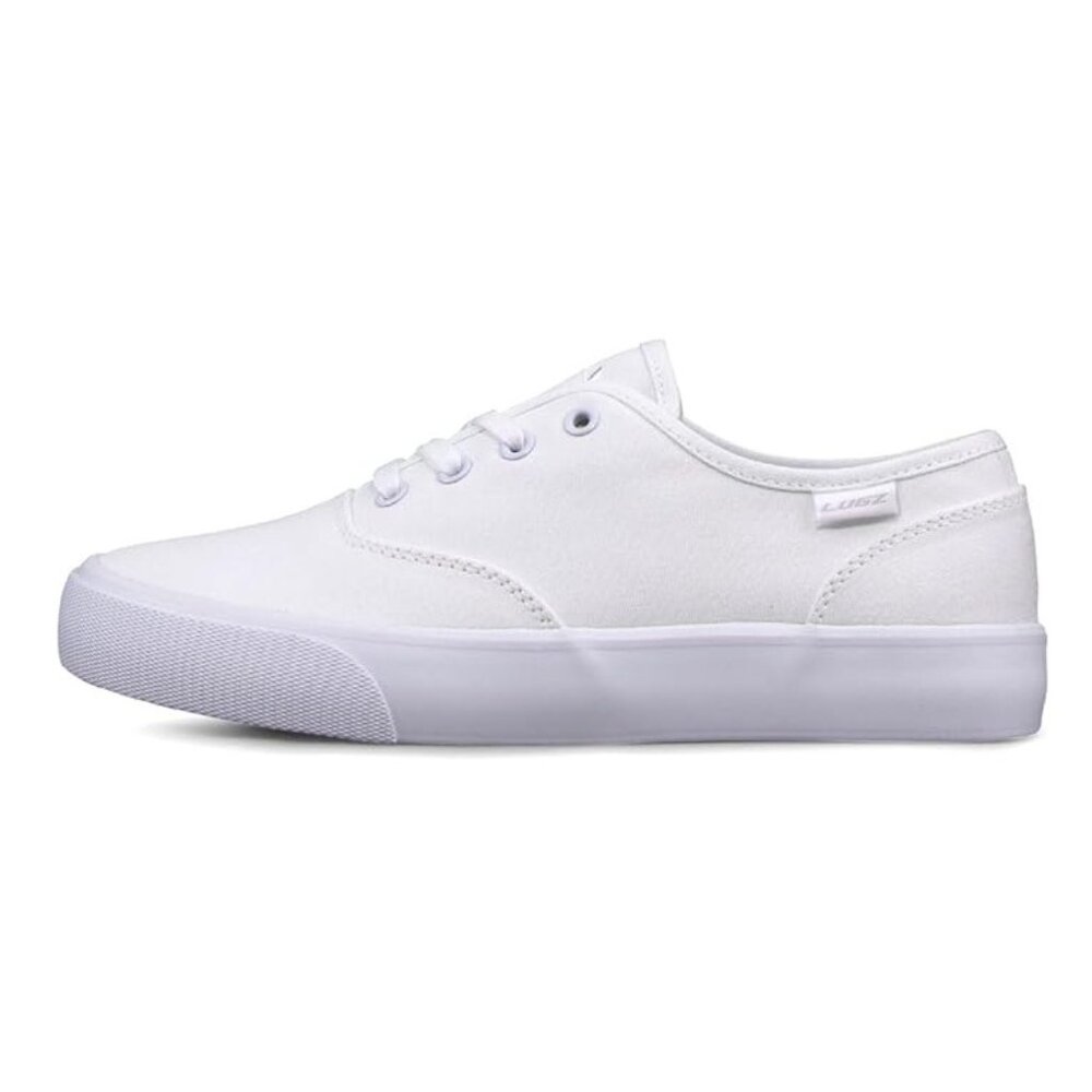 NiB Lugz Womens Lear Lace Up Canvas Low Top Sneakers White Size 8.5 M $70 RY1418